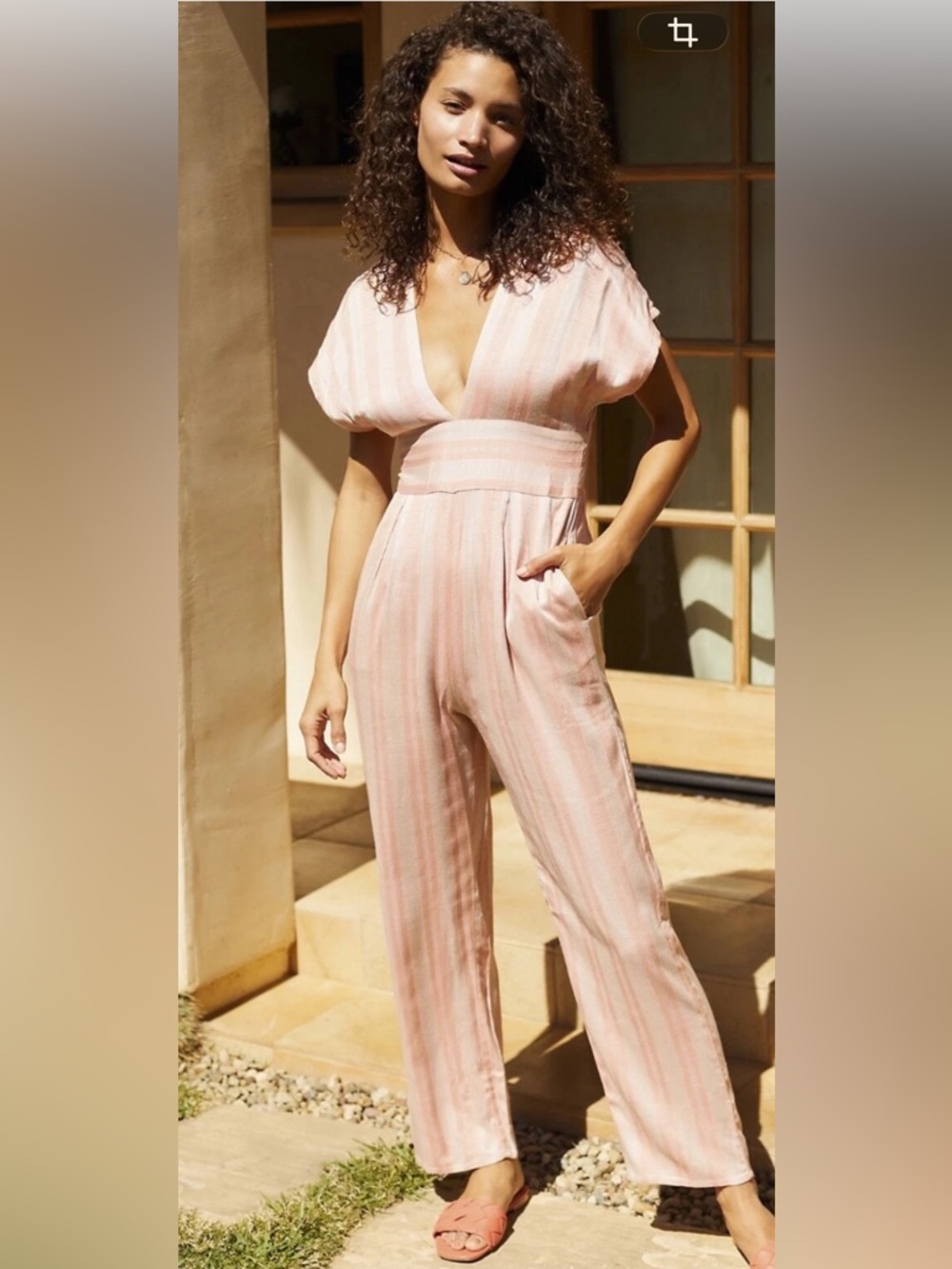 NWT Anthropologie size M jumpsuit in stripe